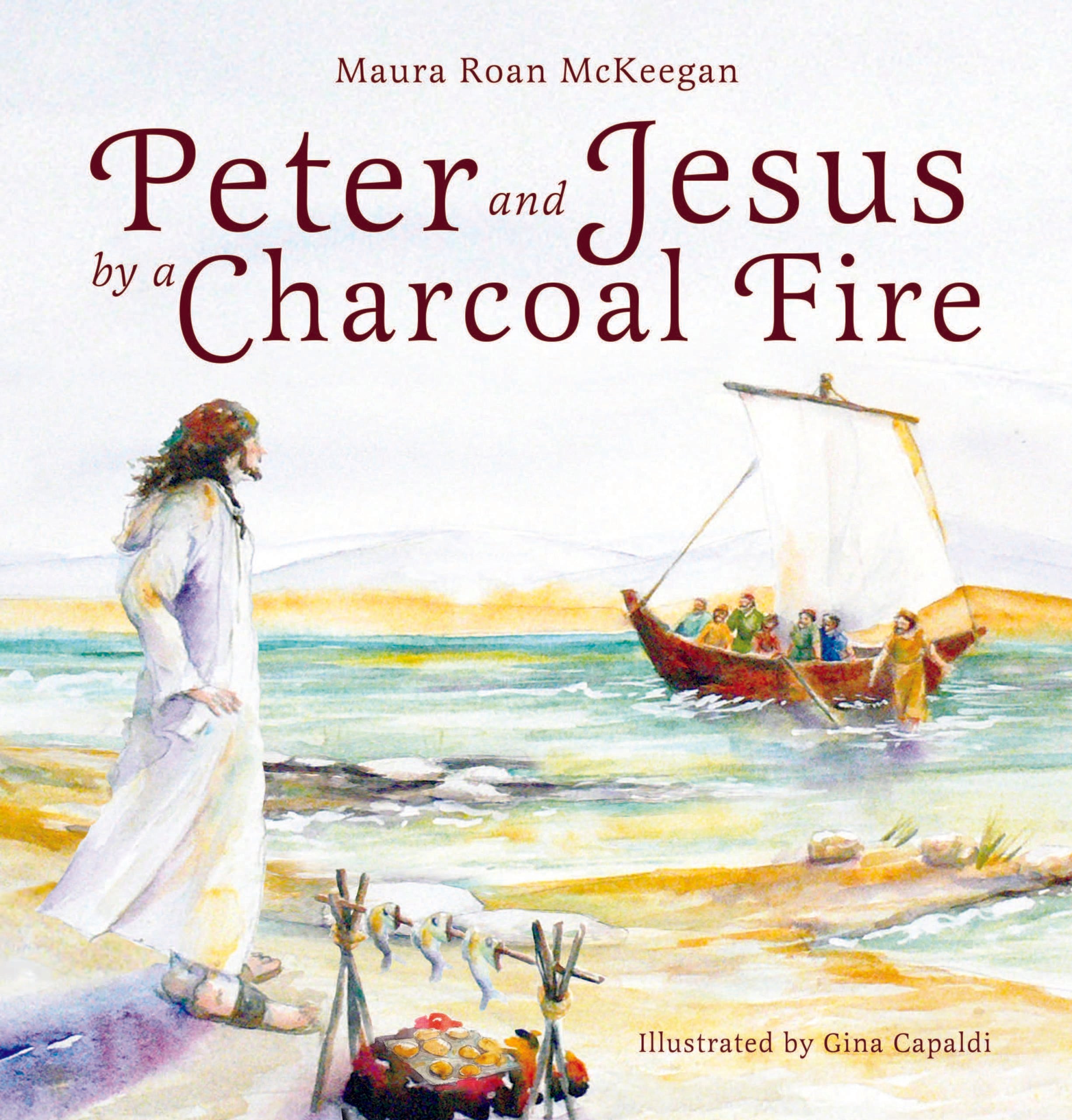 Peter and Jesus by a Charcoal Fire